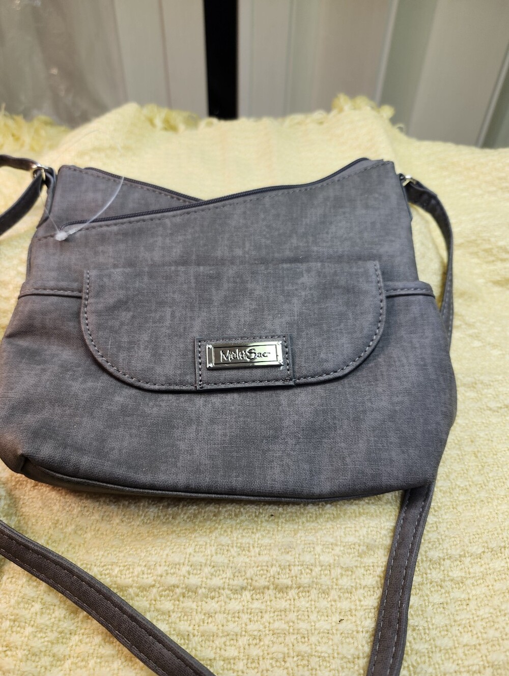 MULI SAC Gray Crossbody Bag - Sleek Everyday Shoulder Bag